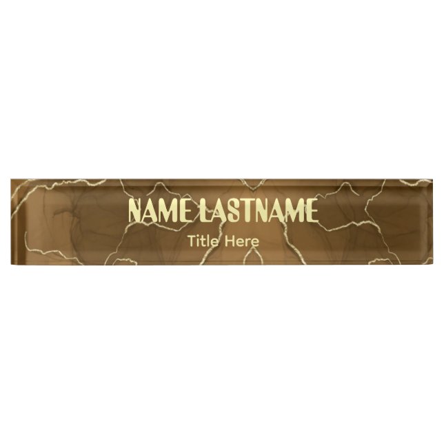 Elegant background custom name namensplakette (Vorderseite)