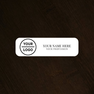 Élégant badge magnétique avec logo personnalisé po
