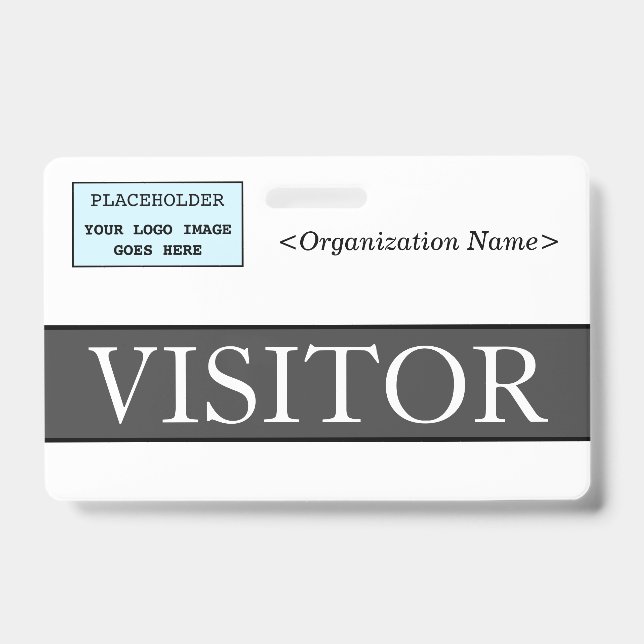 Élégant badge "VISITOR" (Avant)