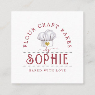 Elegant Baker's Logo Carte de visite