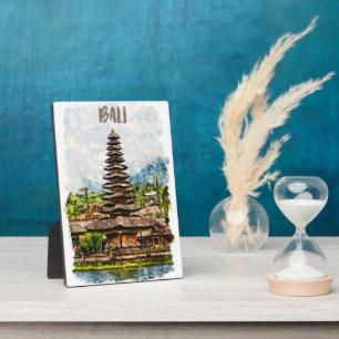 Elegant Bali Indonesia Ulun Danu Beratan Fotoplatte