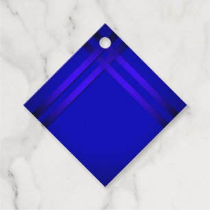Elegant, Band, blau, Kobalt, ultramariniert Geschenkanhänger