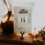 Elegant Barn | Aquarell-Tischnummer Tischnummer<br><div class="desc">Diese Karte mit einem Hochzeitstisch ist mit Aquarell und einer kleinen rustikalen Scheune ausgestattet. Elegant und charmant ist dieses Design perfekt für jede Veranstaltung. Diese Designs können für Ihren besondere Anlass personalisiert sein und wären perfekt für Ihre Hochzeit, Brautparty, Verlobungsfeier, Geburtstagsparty und viele weitere besondere Anlässe. Fügen Sie diesem Design...</div>