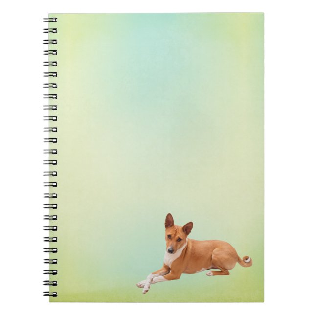 Elegant Basenji Dog Notebook Notizblock (Vorderseite)