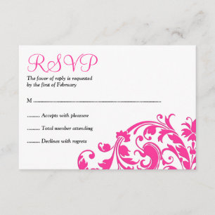 Élégant Bat mitzvah rose chaud RSVP