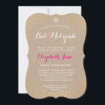 ELEGANT BAT MITZVAH rustikaler Goldkonfetti Einladung<br><div class="desc">HINWEIS - der glänzende Goldeffekt ist ein gedrucktes BildEine niedliche Konfetti, Polka Dot Design mit Goldfolie suchen Sie nach den BAT MITZVAH INVITATIONS Ihres Kindes. Wow Ihre Freunde und Familie mit dieser kleinen Zahl .D Setup als Vorlage ist es einfach für Sie, Ihre eigenen Daten hinzufügen, Ihr Foto hinzufügen oder...</div>