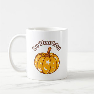 Elegant Be Dankful Groovy Pumpkin Erntedank Kaffeetasse