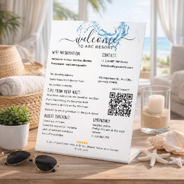 Elegant Beach Vacation Rental House Welcome Pedest Sockelschild