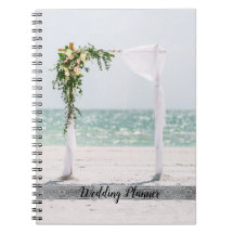 Elegant Beach Wedding Floral Arbor, Lace