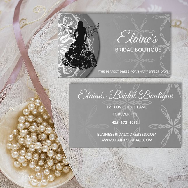 Elegant Beauty or Bridal Boutique Visitenkarte (Von Creator hochgeladen)