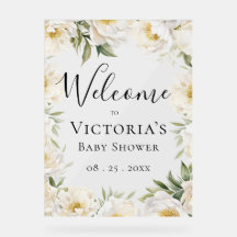 Elégant bébé en fleurs Floral Baby Showe