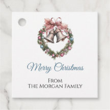 Elegant Bell Wreath Frohe Weihnachten