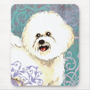 Elegant Bichon Frise Mousepad
