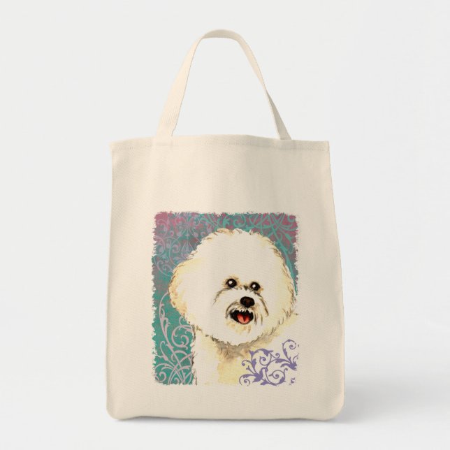 Elegant Bichon Frise Tragetasche (Vorne)