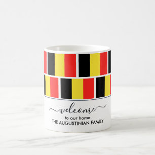 Elégant Bienvenue BELGIQUE DRAPEAU café Mug