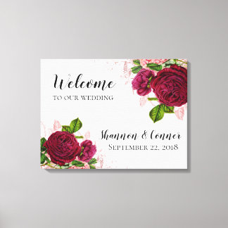 Elégant Bienvenue dans notre toile Mariage