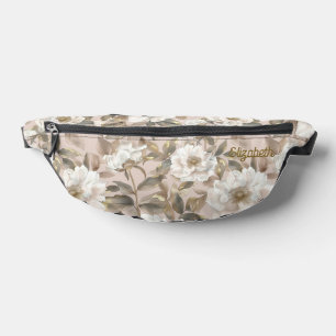 Élégant Big Camellia Flower Rose Gold Custom Trave