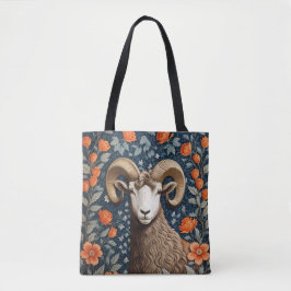 Elegant Big Horn Sheep William Morris Inspired  Tasche