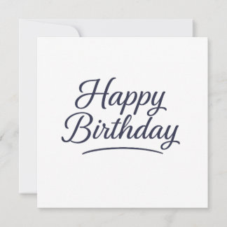 Elegant Birthday Calligraphy Design Einladung