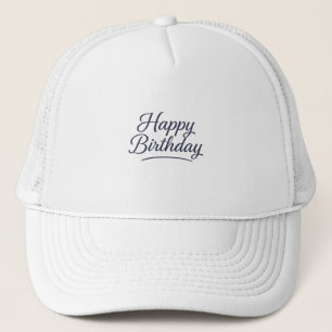 Elegant Birthday Calligraphy Design Truckerkappe
