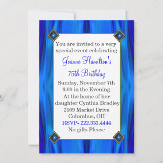 Elegant birthday invitation einladung