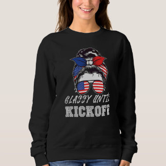 Elegant bis zum Anstoß American Football Mädchen S Sweatshirt