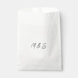 Elegant Black and Lilac Minimalistisch Geschenktütchen