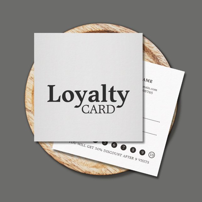 Elegant Black FALSCH Silver Loyalty Card Treuekarte (Von Creator hochgeladen)