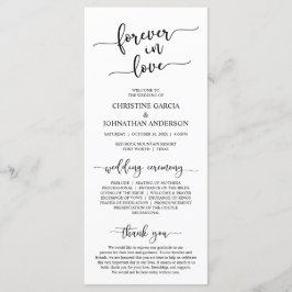 Elegant Black, Forever in Liebe, Hochzeitsfeier Programm