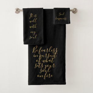 Élégant Black Gold Chic moderne do-it-yourself bie