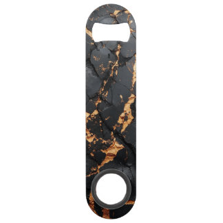 Elegant Black Marble with Gold Veins Modern Art