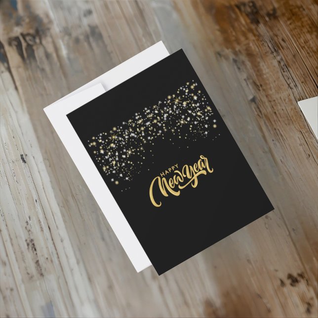Elegant Black Personalized Invitation Card (Von Creator hochgeladen)