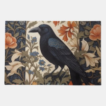 Elegant Black Raven William Morris Inspiriert