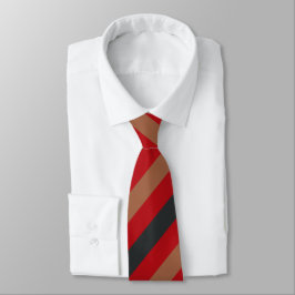Elegant Black &Red Beige Stripes Groom Gift  Krawatte