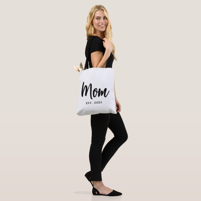 Elegant Black Script Established New Mom Tasche (Am Model)