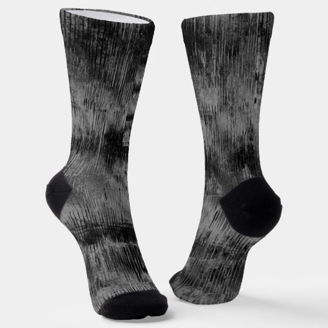Elegant Black Velvet Tie-Dye print Socks Socken (Gewinkelt)