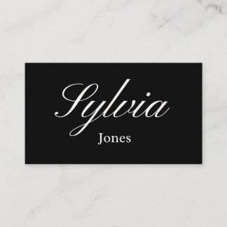 Elegant black wedding place cards for dinner table platzkarte
