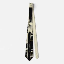 Elegant black &white Abstract pattern Krawatte