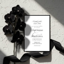 Elegant Black & White Old Money Wedding