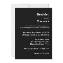 Elegant Black & White Wedding