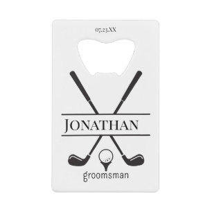 Elégant Blanc Personnalisé Groomsmen Golf Clubs