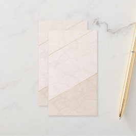Elegant Blank Appointment Card – Ivory & Gold Terminkarte
