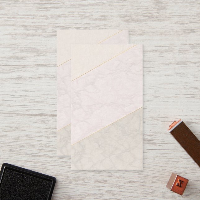 Elegant Blank Loyalty Card – Ivory & Gold Treuekarte (Vorderseite/Rückseite Beispiel)