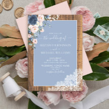 Elegant, blau, rot, rustikal, holzige Hochzeit