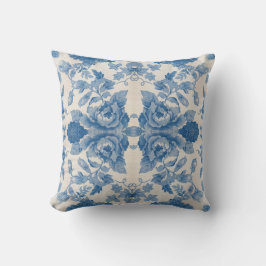 Elegant blau, Vintag Kissen