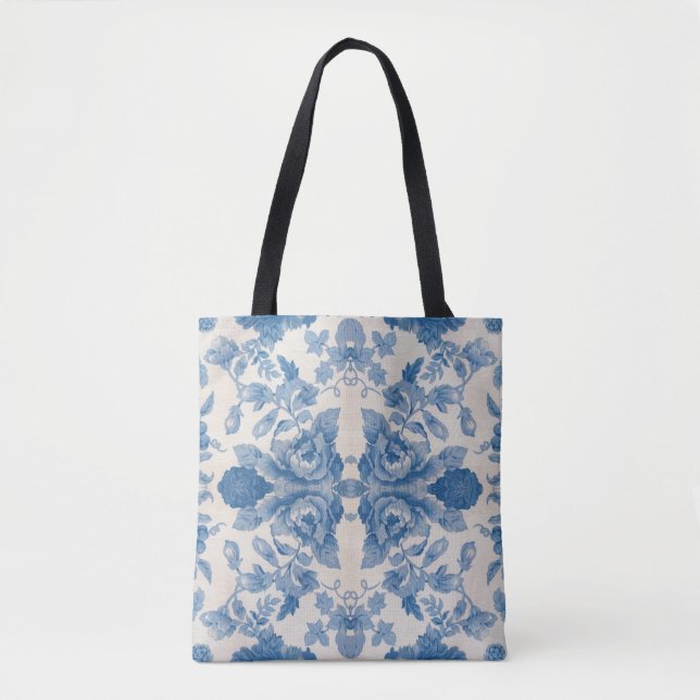 Elegant blau, Vintag Tasche (Vorderseite)