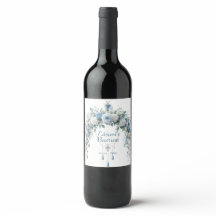 Elegant Blauer Blumenkreuz