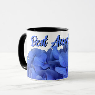 Elegant Blauer Korallenblumen Tasse