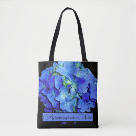 Elegant bläulich blühende Rose Blaue Hydrangeas Tasche