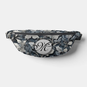 Elégant bleu poussiéreux argent blanc gris gris fl